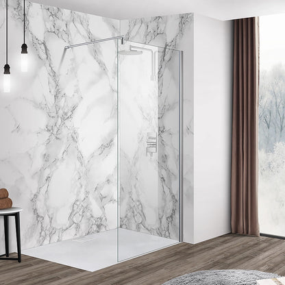 Parete Doccia Walk-In Vetro 8 MM Temperato Anticalcare